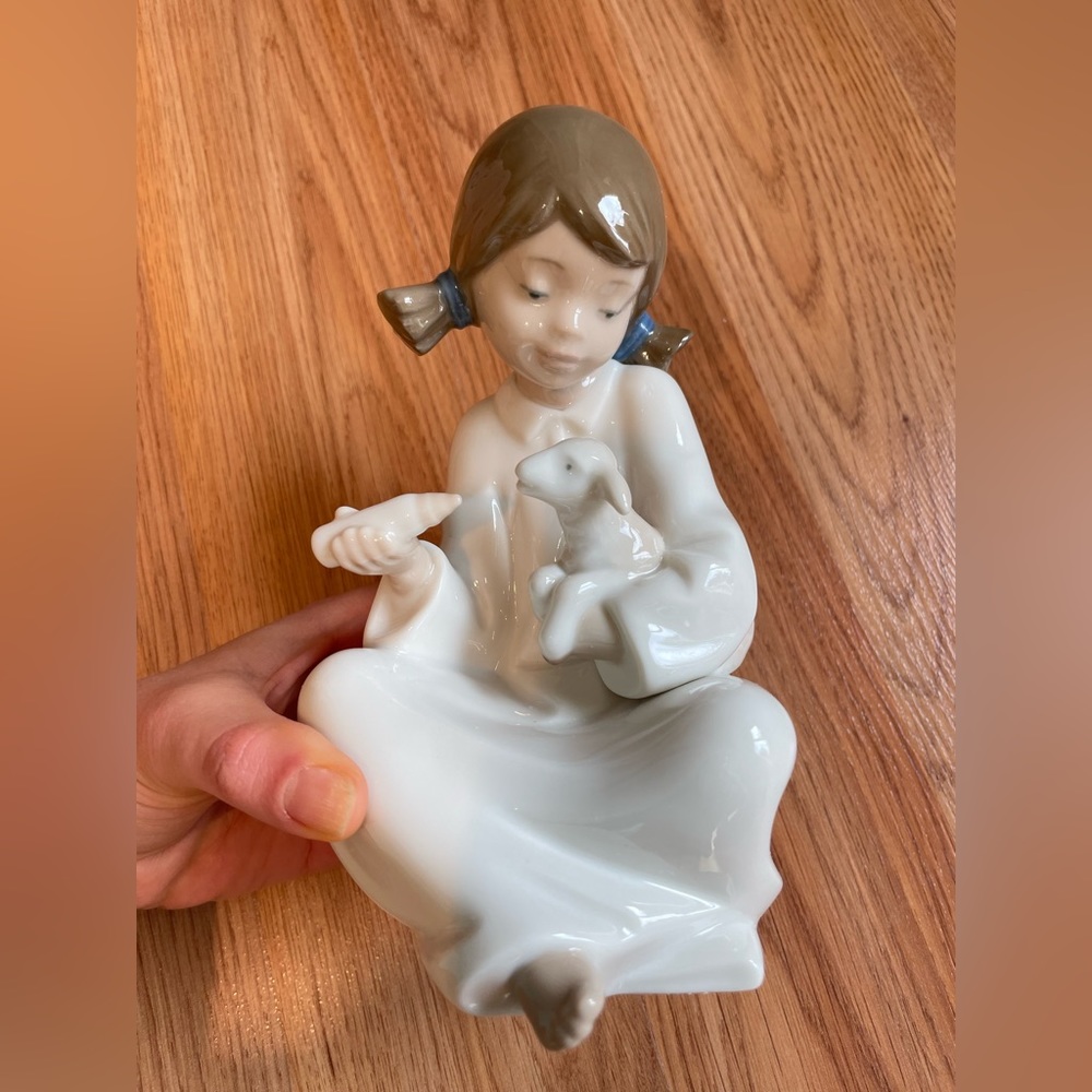 Nao by Lladro - Girl with Sheep